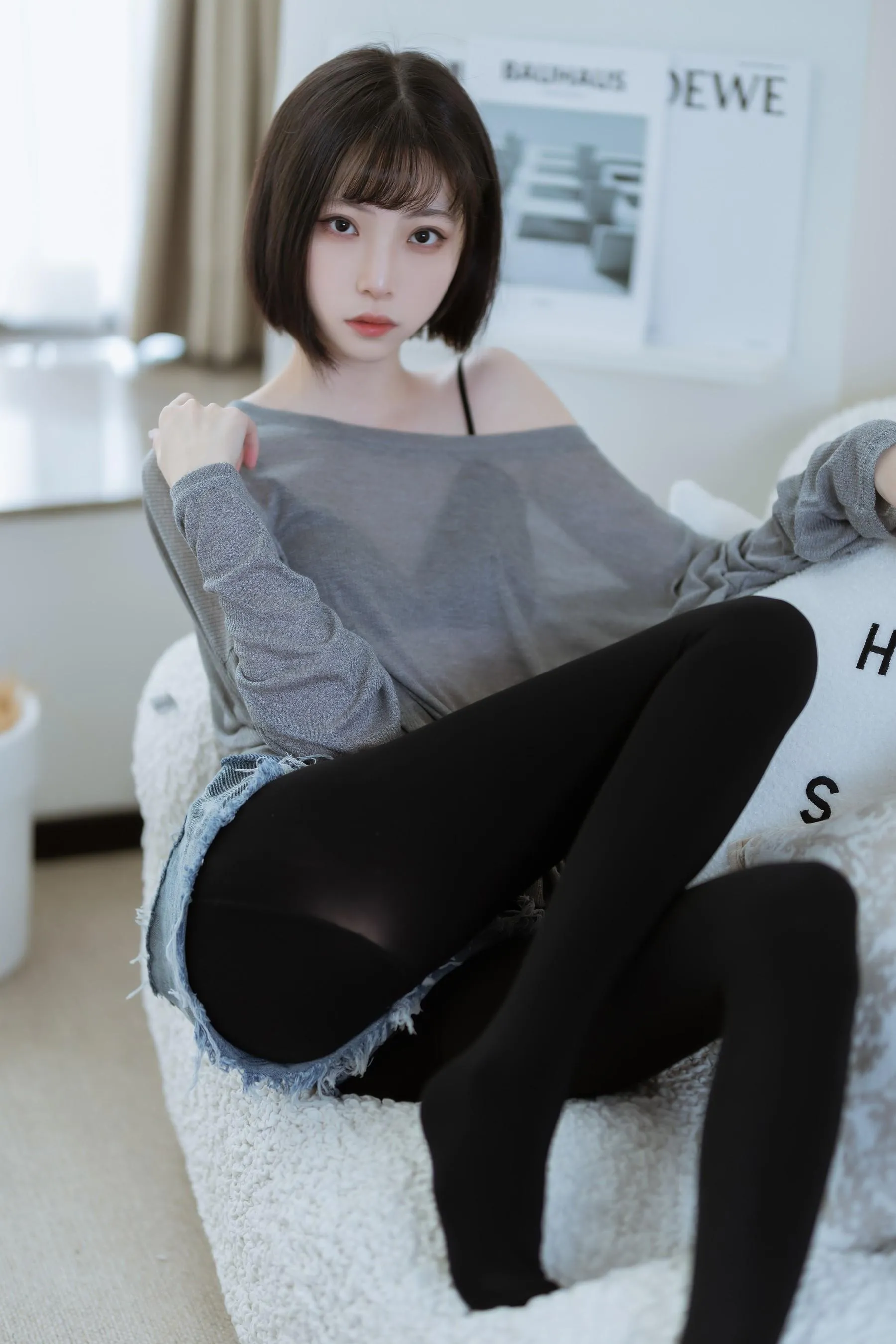 许岚LAN – NO.27 半透毛衣 [41P]插图1